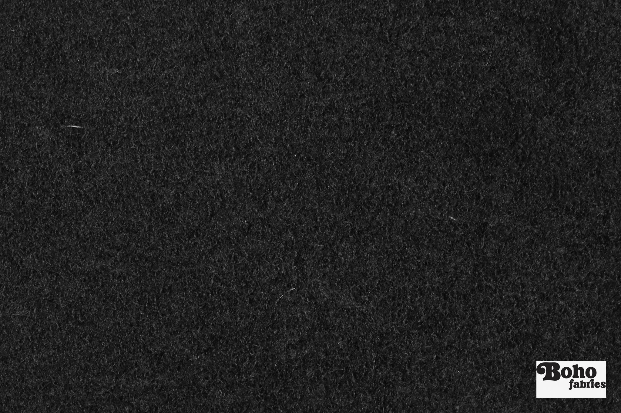 Thick Black Textured Knit Fabric - Boho Fabrics - Wool Knit