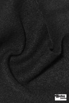 Thick Black Textured Knit Fabric - Boho Fabrics - Wool Knit