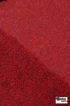 Thick Red Textured Knit Fabric - Boho Fabrics - Wool Knit