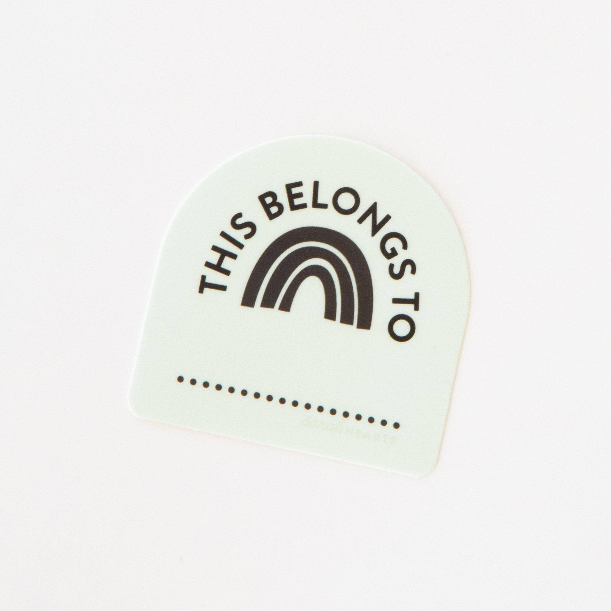 This Belongs To Sticker - Boho Fabrics - 