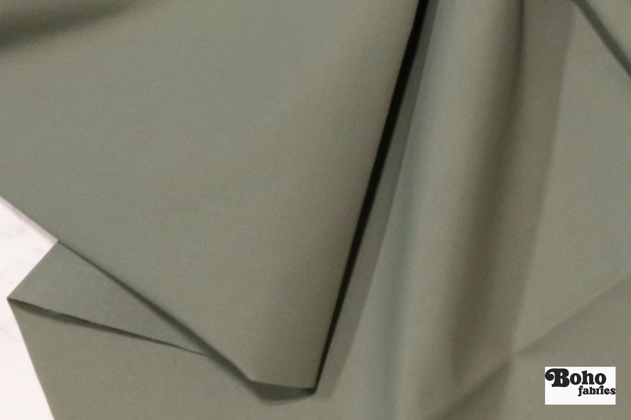 Tidal Green Lightweight Cordura Nylon Fabric — Water - Resistant Designer Deadstock - Boho Fabrics - Performance Fabric, Woven