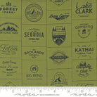 Timber Camp Badges Pine 55550 25 Moda 1 - Boho Fabrics - Quilting Cotton, Woven