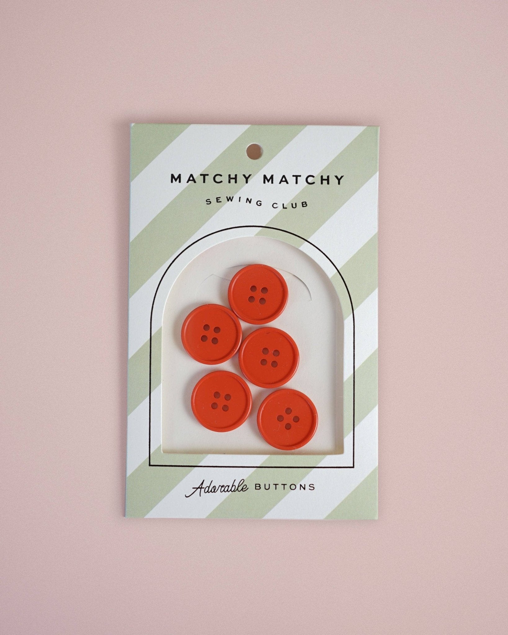 Tomato Retro Buttons - Boho Fabrics - Buttons & Snaps