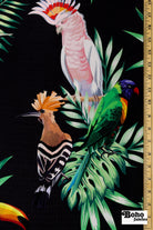 Tropical Tucans Canvas Woven Fabric - Boho Fabrics - Canvas Fabric