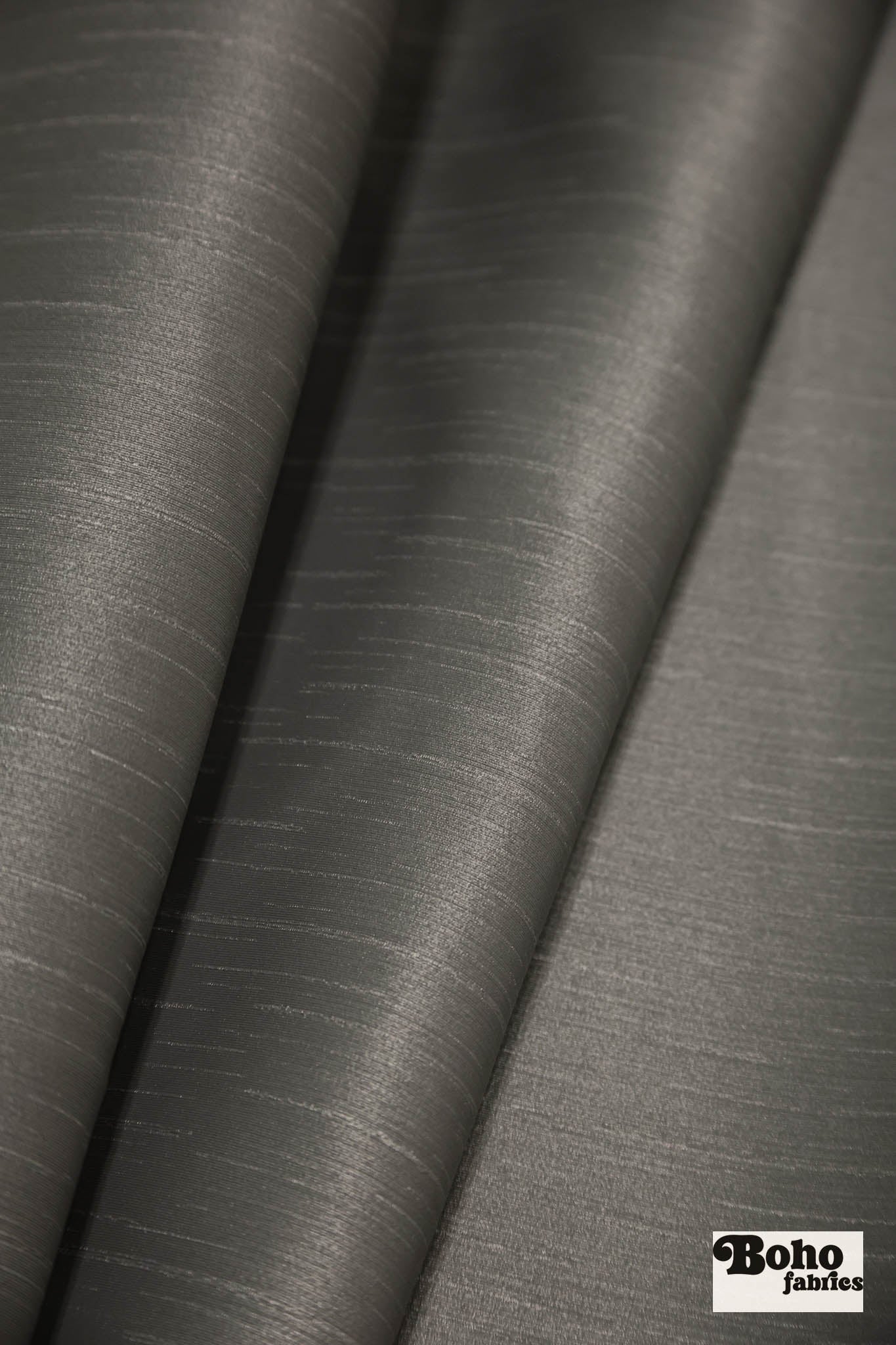 Trove Steel Slub Upholstery Fabric - Boho Fabrics - Home Dec. & Upholstery Fabric
