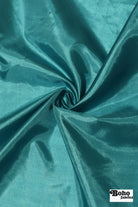 Turquoise Satin Lining Woven Fabric - Boho Fabrics - Lining