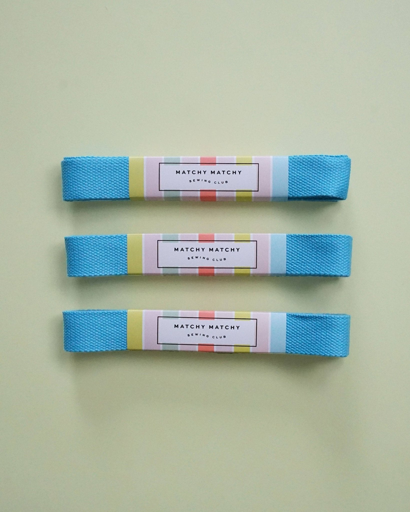 Turquoise Webbing - Boho Fabrics - Bag Making Supplies