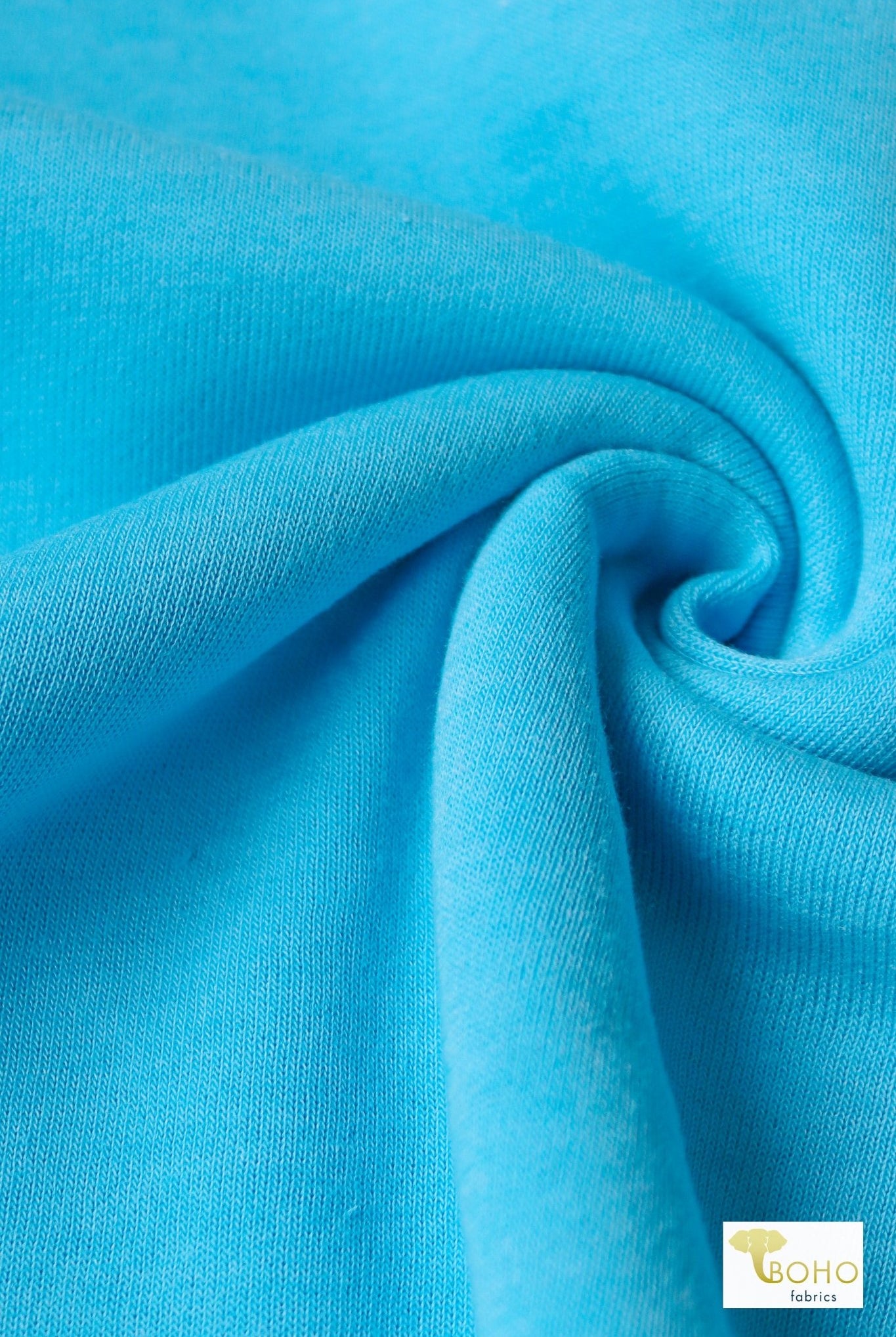 Ultra Marine Blue, Sweatshirt Fleece. - Boho Fabrics
