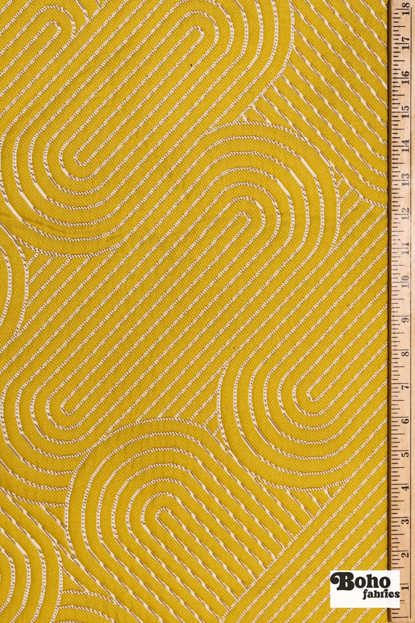 Unique Yellow, Ms. Quilty 2.0 Upholstery Woven Fabric - Boho Fabrics - Home Dec. & Upholstery Fabric