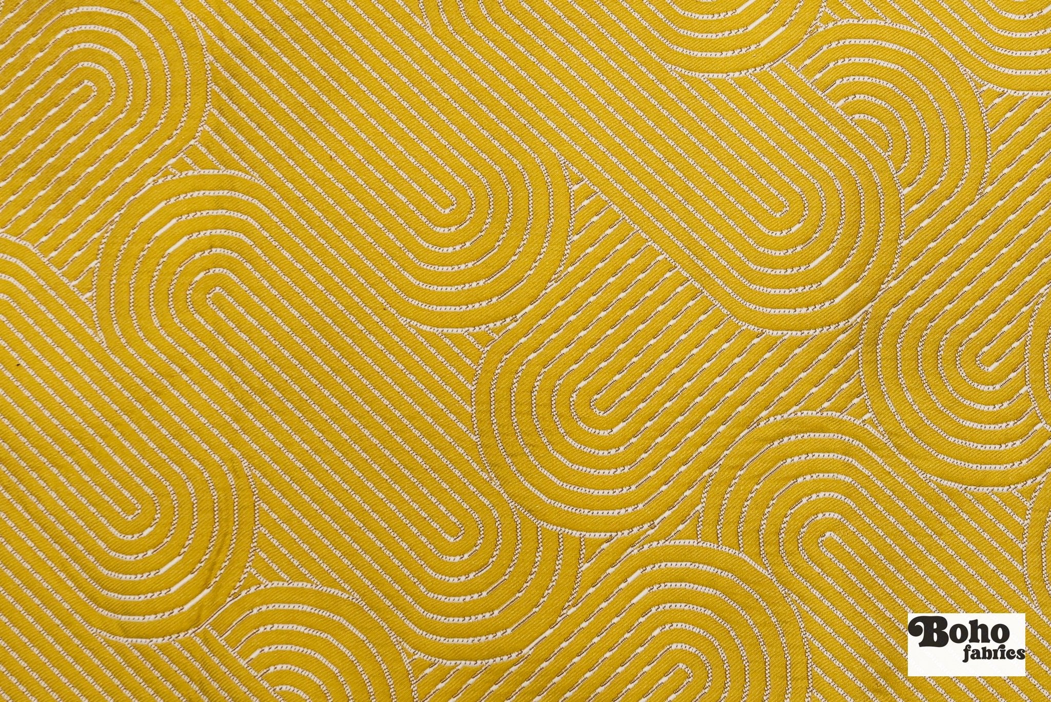 Unique Yellow, Ms. Quilty 2.0 Upholstery Woven Fabric - Boho Fabrics - Home Dec. & Upholstery Fabric
