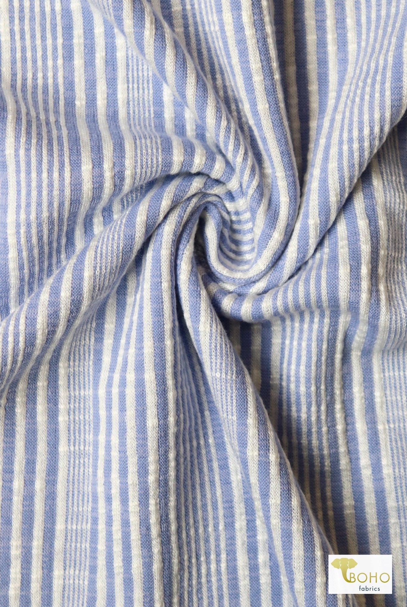 Verbena Periwinkle, Varigated Rib Knit Fabric - Boho Fabrics
