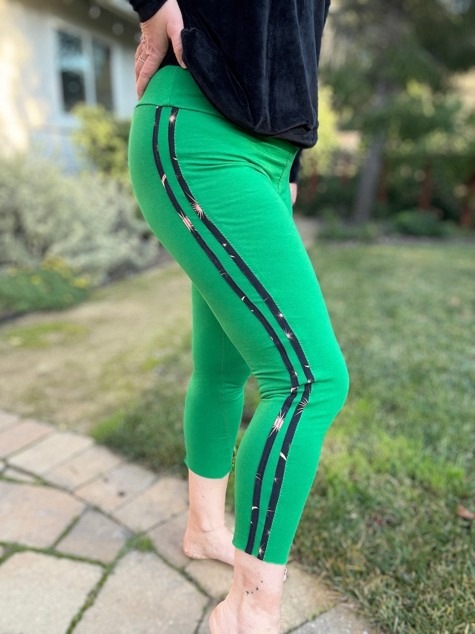 Vibrant `Green, Solid Cotton Spandex Fabric - Boho Fabrics - Cotton Spandex Solid Fabric