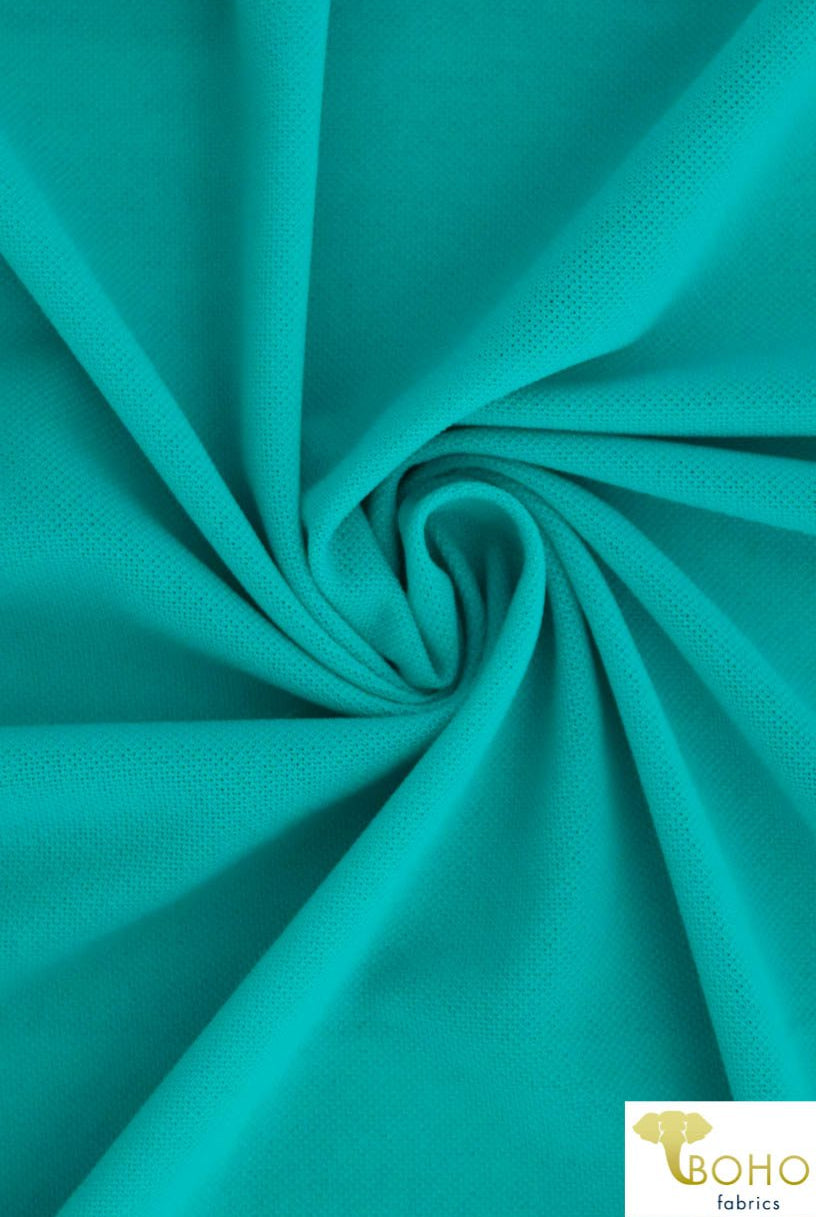 Vibrant Teal Mesh. Polyester Lining Fabric - Boho Fabrics