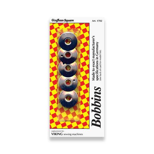 Viking Metal Bobbins, 5 Pack - Boho Fabrics - Sewing Machine Accessories
