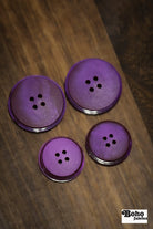 Vintage Amethyst Four-Hole Buttons - Boho Fabrics - Buttons & Snaps