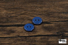 Vintage Blue Milk Casein Plastic 2-Hole Buttons 16mm, Set of 8 - Boho Fabrics - Buttons & Snaps