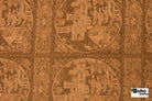 Vintage Bronze Vignette Jacquard Woven Fabric - Boho Fabrics - Jacquard, Woven