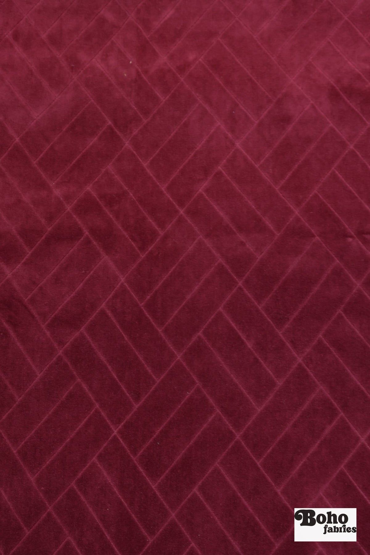 Vintage Burgundy Diamond Lattice Upholstery Woven Fabric - Boho Fabrics - Home Dec. & Upholstery Fabric