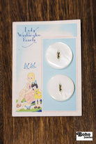 Vintage Button Set - Lady Washington Pearls 24mm - Boho Fabrics - Buttons & Snaps