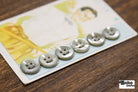 Vintage Button Set - Ultra Kraft Genuine Ocean Pearl 13mm - Boho Fabrics - Buttons & Snaps