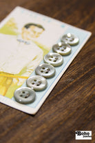 Vintage Button Set - Ultra Kraft Genuine Ocean Pearl 13mm - Boho Fabrics - Buttons & Snaps