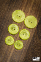 Vintage Chartreuse Two-Hole Buttons - Boho Fabrics - Buttons & Snaps