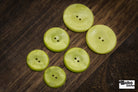 Vintage Chartreuse Two-Hole Buttons - Boho Fabrics - Buttons & Snaps