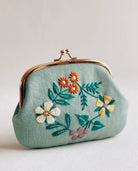 Vintage Floral Purse Kit, Sewing Pattern with Hardware - Boho Fabrics - Sewing Patterns