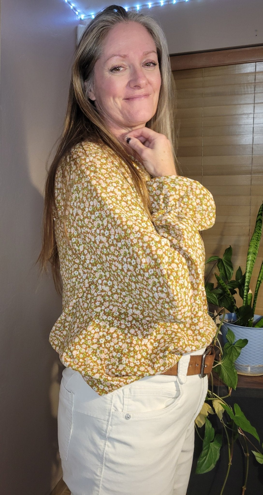 Vintage Florals, Linen Blend Woven Fabric - Boho Fabrics - Linen, Woven