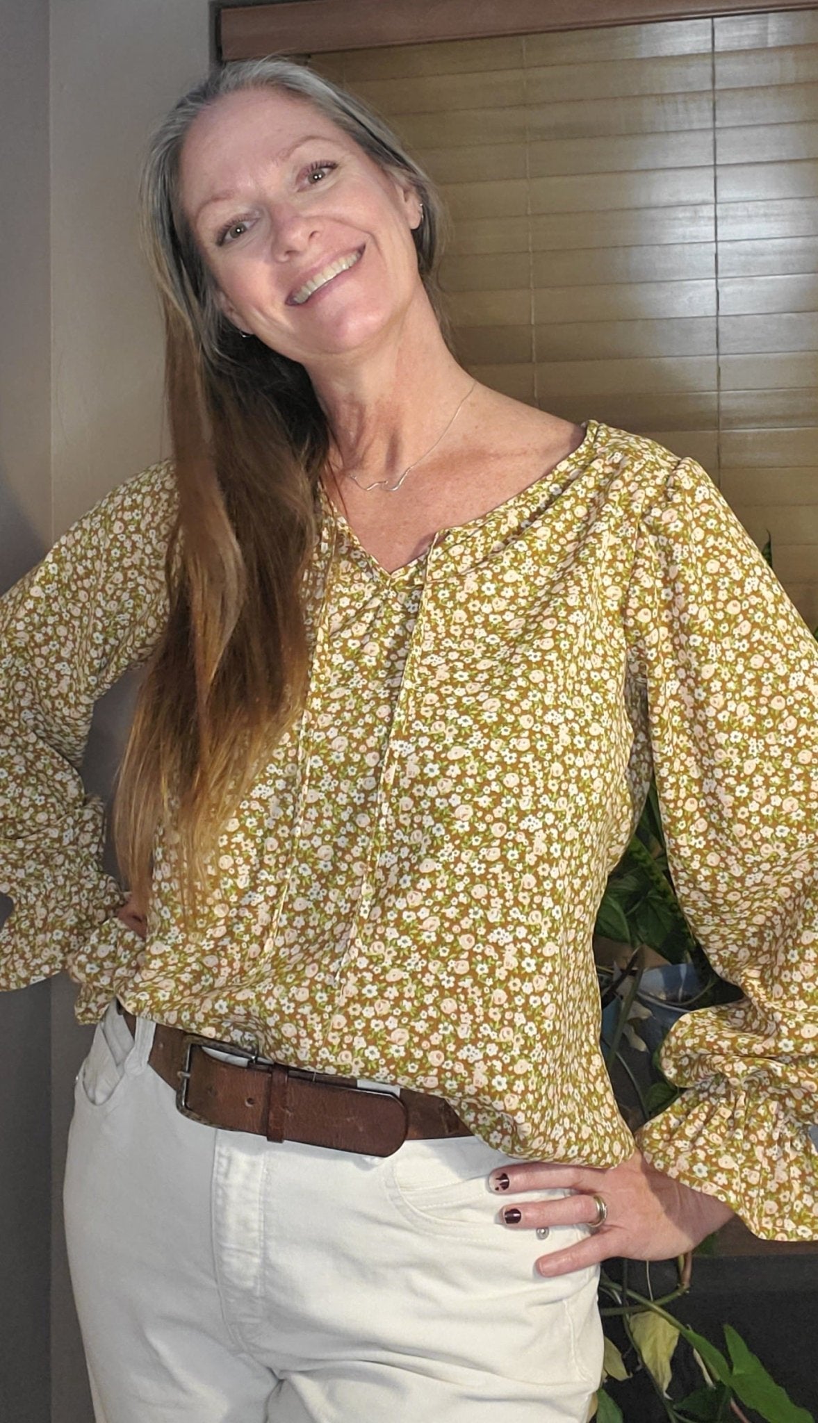 Vintage Florals, Linen Blend Woven Fabric - Boho Fabrics - Linen, Woven