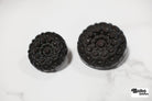Vintage Inspired Dark Brown Rosette Button. Available in 20mm (32L), 25mm (40L) - Boho Fabrics - Buttons & Snaps