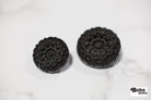 Vintage Inspired Dark Brown Rosette Button. Available in 20mm (32L), 25mm (40L) - Boho Fabrics - Buttons & Snaps
