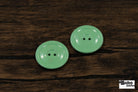 Vintage Light Green Milk Casein Plastic 2-Hole Buttons 29mm, Set of 4 - Boho Fabrics - Buttons & Snaps