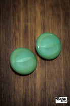 Vintage Light Green Round Shank Buttons. 19mm, 28mm, 34mm - Boho Fabrics - Buttons & Snaps
