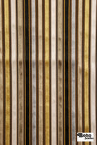 Vintage Multicolor Striped Velvet Upholstery Woven Fabric - Boho Fabrics - Home Dec. & Upholstery Fabric