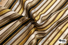 Vintage Multicolor Striped Velvet Upholstery Woven Fabric - Boho Fabrics - Home Dec. & Upholstery Fabric