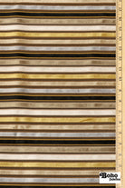 Vintage Multicolor Striped Velvet Upholstery Woven Fabric - Boho Fabrics - Home Dec. & Upholstery Fabric