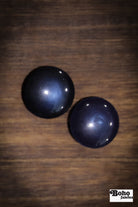 Vintage Navy Blue Dome Shank Buttons. 32L (20mm / 13/16"). Set of 6 - Boho Fabrics - Buttons & Snaps
