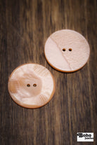 Vintage Peach Luster Two-Hole Buttons - Boho Fabrics - Buttons & Snaps