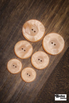 Vintage Peach Luster Two-Hole Buttons - Boho Fabrics - Buttons & Snaps