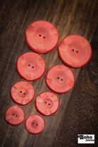 Vintage Persimmon Two-Hole Buttons - Boho Fabrics - Buttons & Snaps
