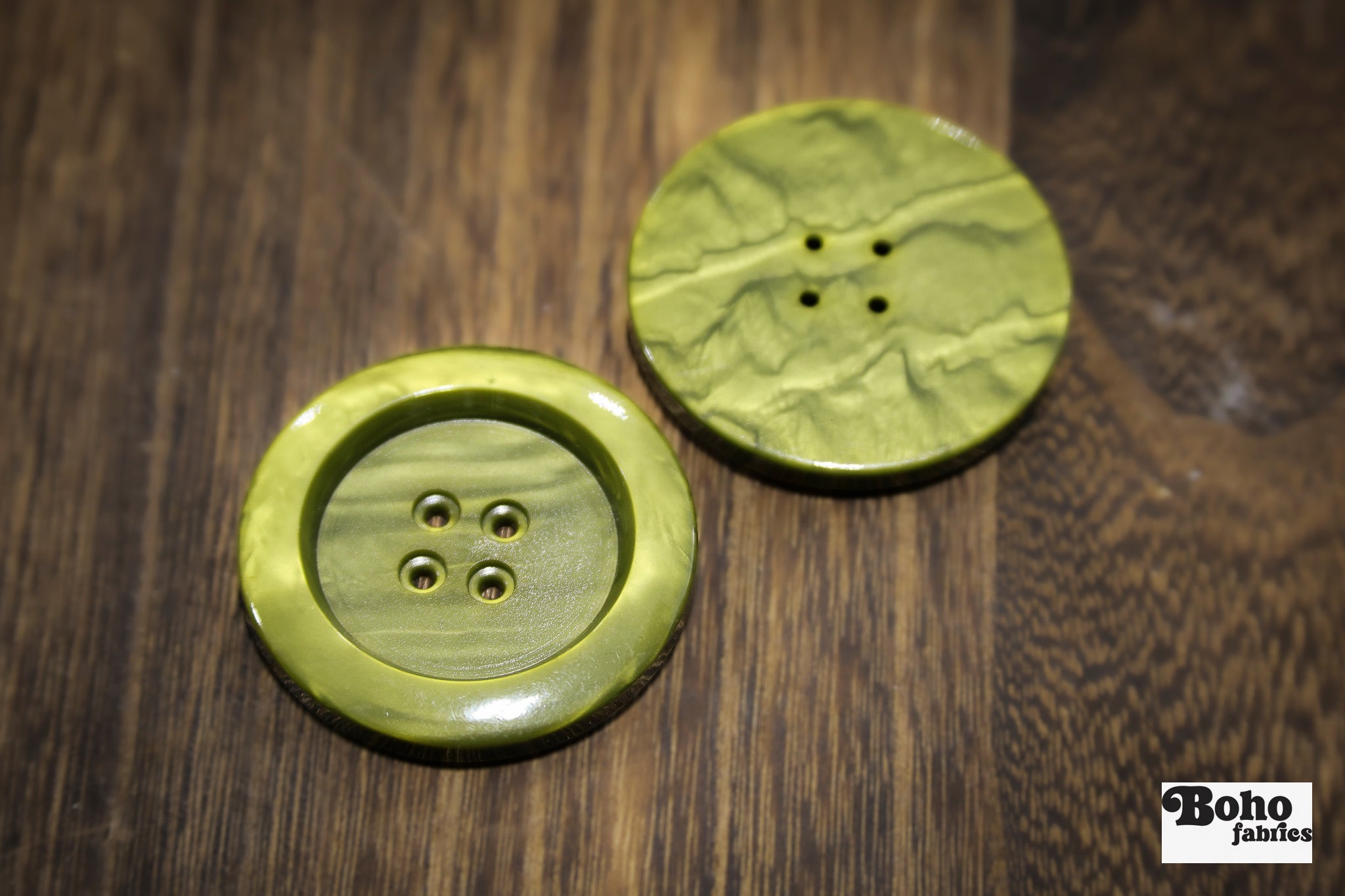 Vintage Seaweed Four-Hole Buttons - Boho Fabrics - Buttons & Snaps