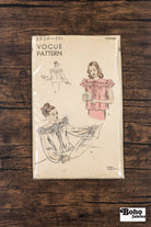 Vintage Sewing Pattern - 1940s - Vogue 5934 - Women's Romantic Ruffled Blouse & Bedjacket | Bust 36 - Boho Fabrics - Sewing Patterns