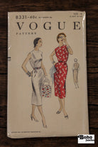 Vintage Sewing Pattern - 1950s- Vogue 8331 - Women's Mid-Century Sheath Dress | Bust 32 - Boho Fabrics - Sewing Patterns