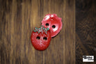 Vintage Strawberry Plastic 2-Hole Buttons 15mm - Boho Fabrics - Buttons & Snaps