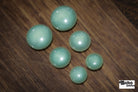 Vintage Teal Dome Shank Buttons. 11.5mm, 14mm, 18mm - Boho Fabrics - Buttons & Snaps