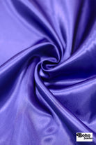 Violet Blue Satin Woven Fabric - Boho Fabrics - Special Occasion Fabric