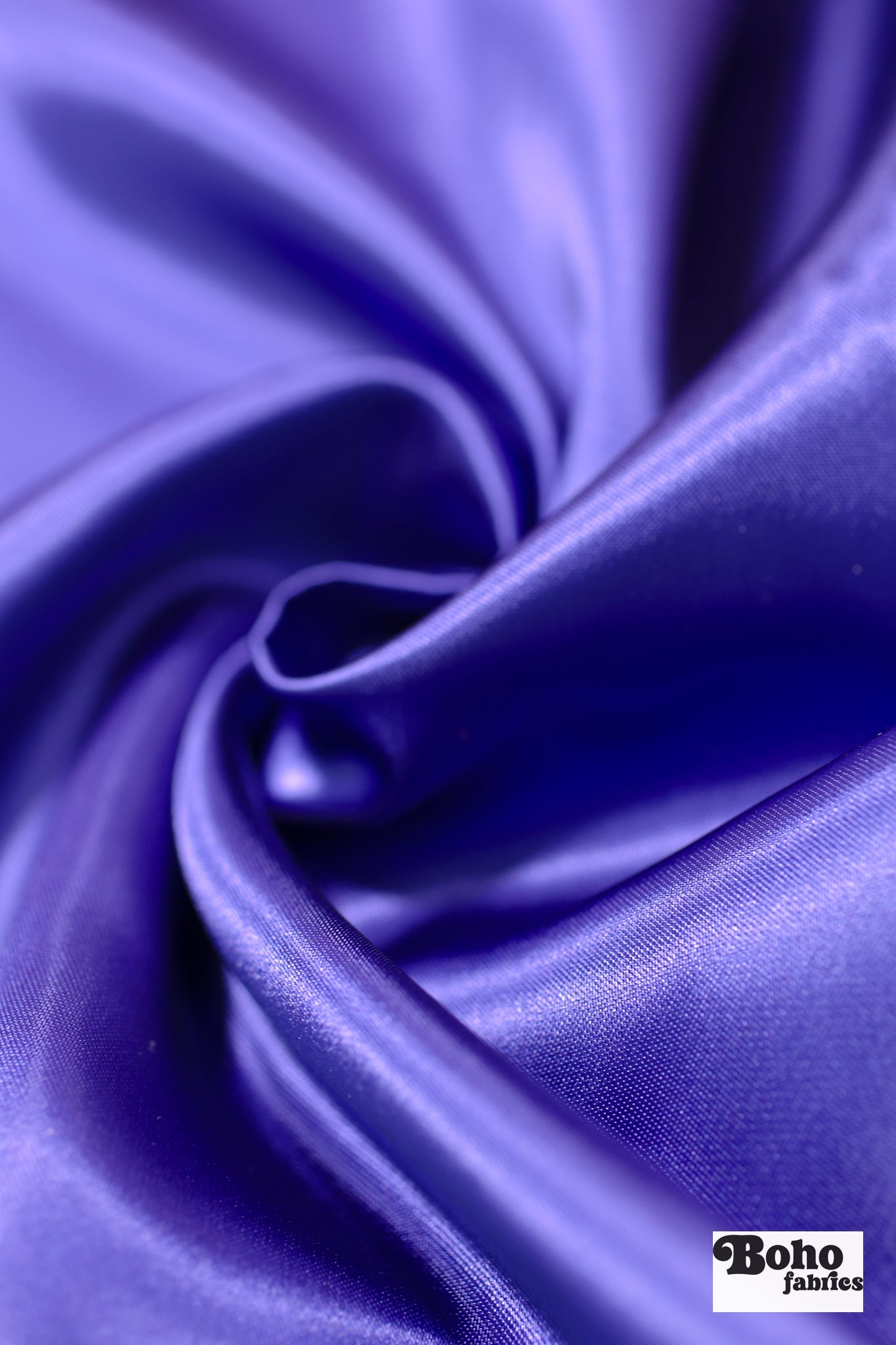 Violet Blue Satin Woven Fabric - Boho Fabrics - Special Occasion Fabric