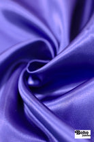 Violet Blue Satin Woven Fabric - Boho Fabrics - Special Occasion Fabric