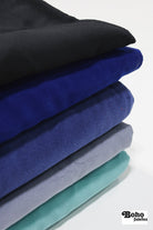 Vivid Cobalt Blue, Velveteen Woven Fabric - Boho Fabrics - Home Dec. & Upholstery Fabric